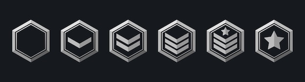 Line of military ranks Rating system in the game