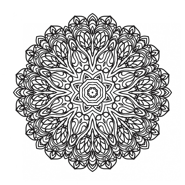 Line ornamental mandala