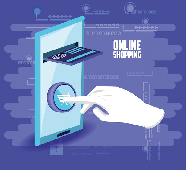 On line shopping with smartphone