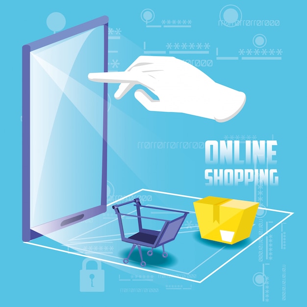 On line shopping with smartphone