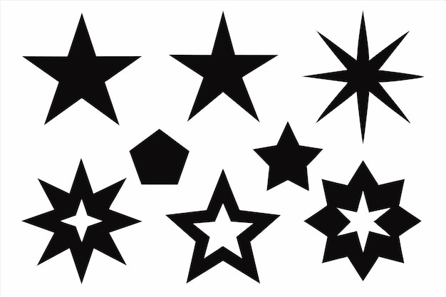 Vector a line of stars with one that says quot star quot on it