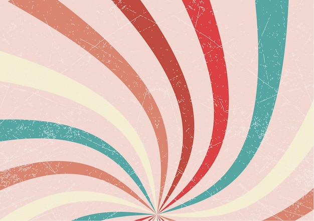 Vector line in style of 70sclassic vintage retro rays background abstract retro sunbeam geometric pat