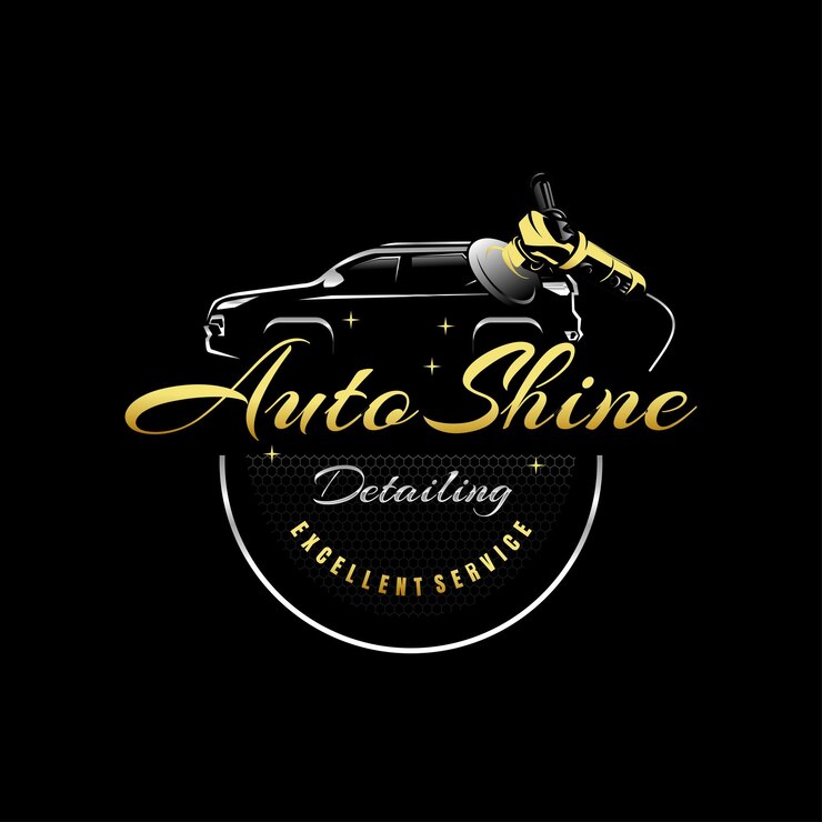 Vector line style car automotive illustration for logo detailing
