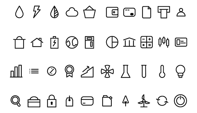 Line Vector Icon Monoline