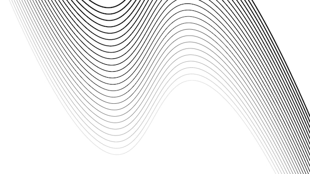 Линия волна абстрактные полосы дизайн обои фон векторное изображение для фона или презентации