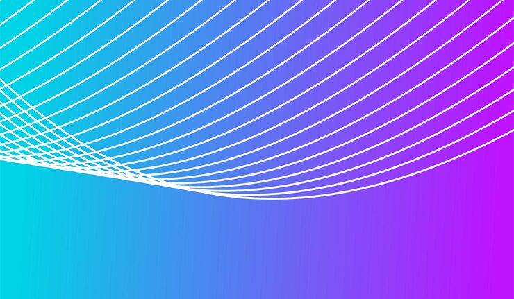Vector line wave background gradient style template