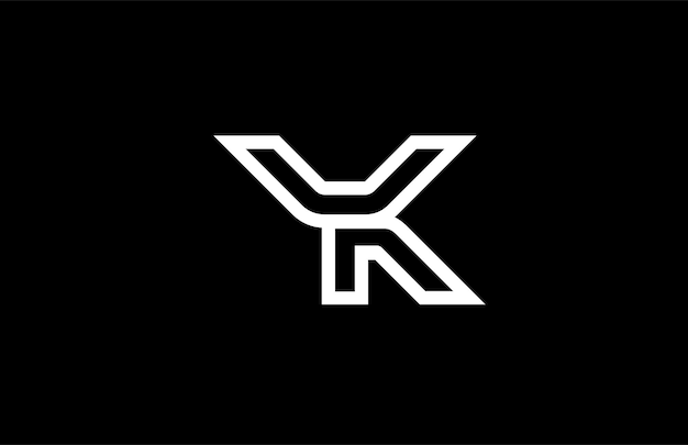 Lineair monogram YK-logogram