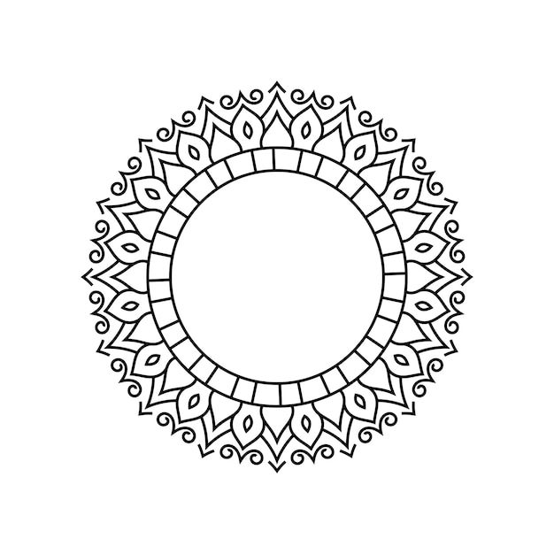 Lineal mandala achtergrond