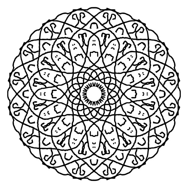 Lineal mandala background