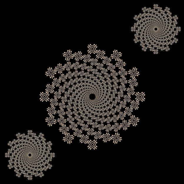 Lineal mandala background