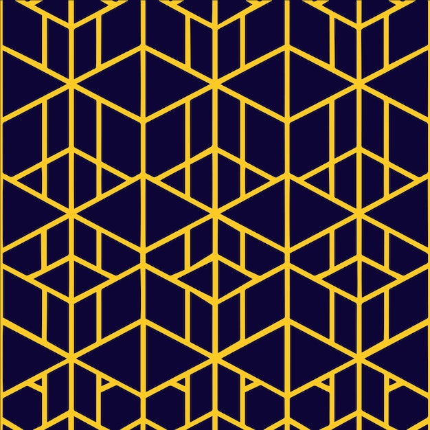 Linear Elegant Geometric Minimalist Art Deco Seamless Pattern