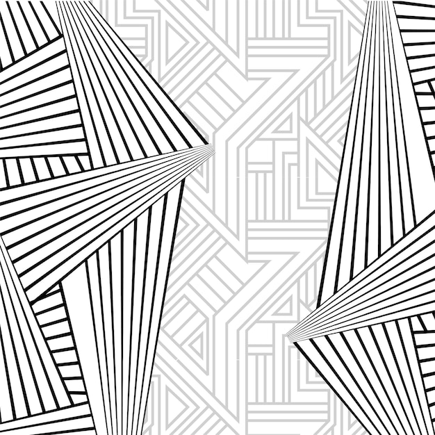 Vector linear flat abstract lines pattern