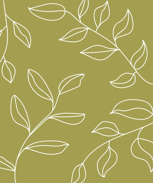 Linear floral design background