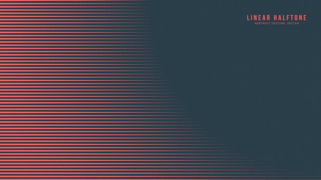 Linear Half Tone Graphic Pattern Vector Smooth Border Red Black Abstraction