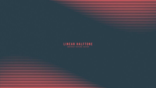 Linear Halftone Pattern Vector Twisted Frame Red Black Color Abstract Background