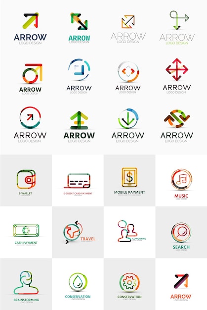 Linear web icons vector collection