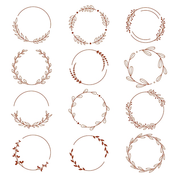 Linear wreaths of plants