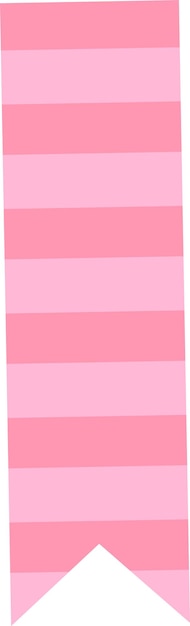 Vector lined bookmark stripe