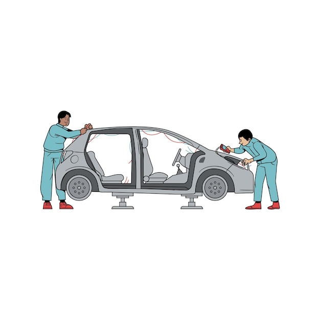 Полуреалистический ремонт, осмотр и техническое обслуживание автомобилей 6