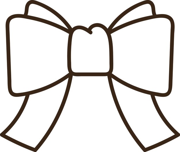 Lined textile bow