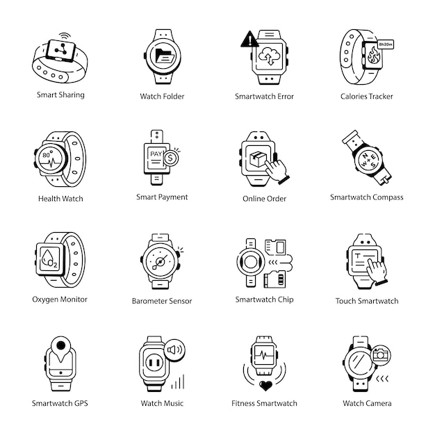 liner smartwatch icons