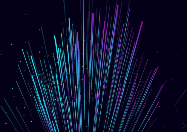 Vector lines composed of glowing backgrounds