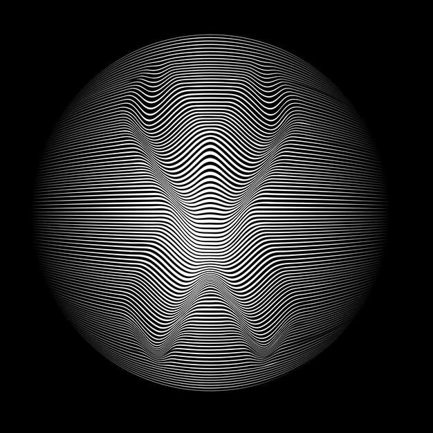 Lines constructed sphere .Vector  .Technology sphere Logo .