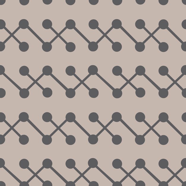 Lines and dots geometrical seamless pattern with points connected by line in different directions trendy urban industrial background