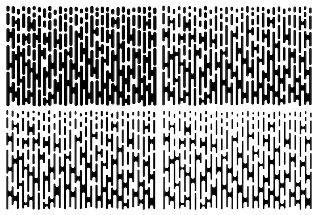 Lines gradient pattern set.