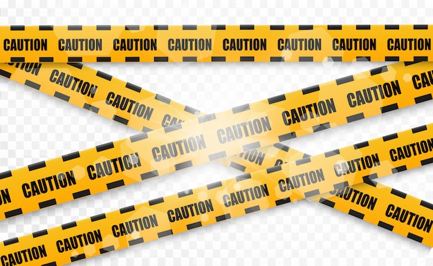 Vector lines isolated. warning tapes. caution. danger signs. vector illustration.yellow with black police line and danger tapes. vector illustration.