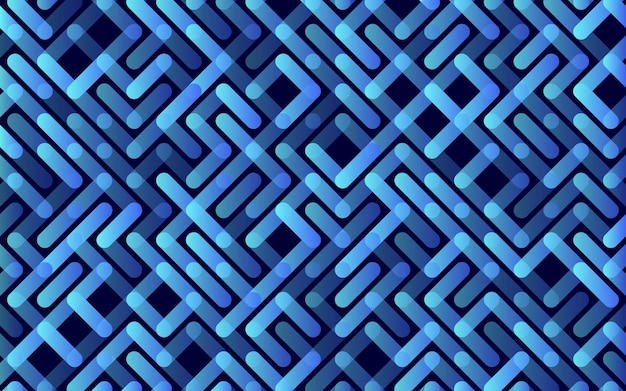 行ベクトルのシームレスなパターン バナー幾何学的な縞模様の飾りモノクロ線形背景イラスト