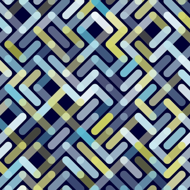 行ベクトルのシームレスなパターン幾何学的な縞模様の飾りモノクロ線形背景イラスト