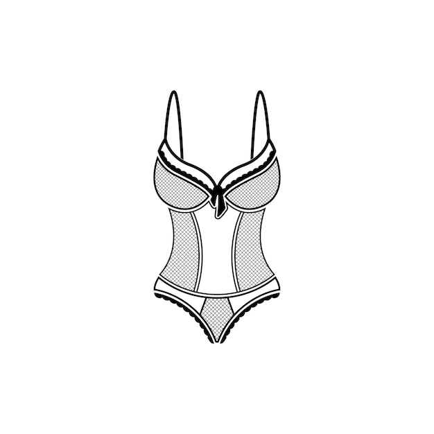 lingerie grafisch ontwerp vector