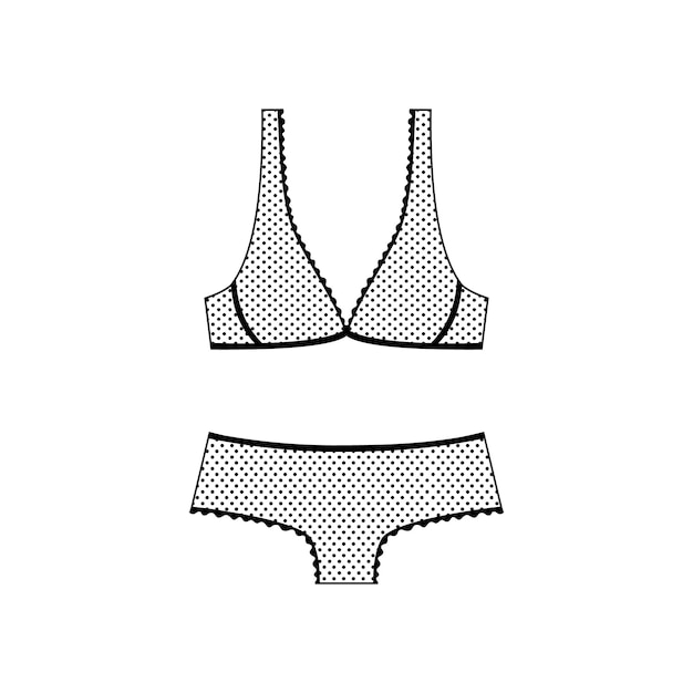 Lingerie vector icon isolated on white background