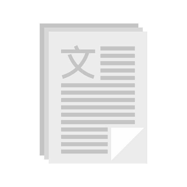 Vector 언어학 논문 아이콘 흰색 배경에 고립 된 언어학 논문 벡터 아이콘의 평면 그림