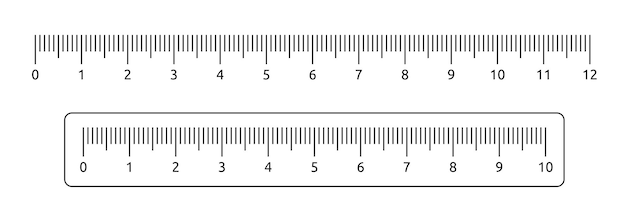 Vector liniaal in centimeter