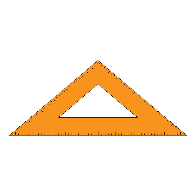 Vector liniaal pictogram logo vector ontwerpsjabloon