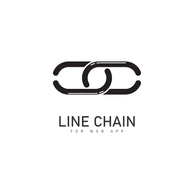 Link chain flat icon illustration vector