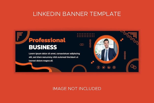 LinkedIn banner for corporate business template