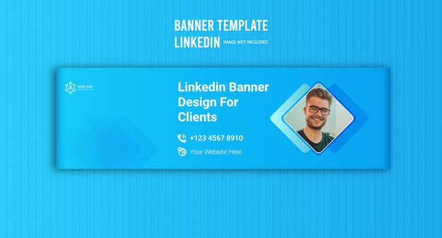 Дизайн обложки баннера LinkedIn Премиум-шаблоны