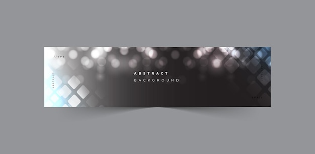 Linkedin banner technology style abstract background