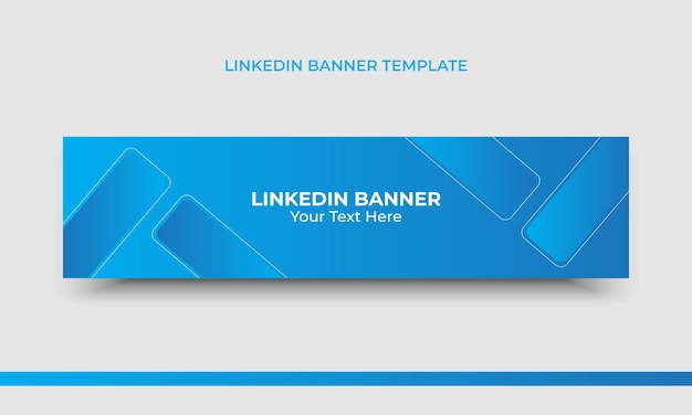 Vector linkedin banner and web cover template