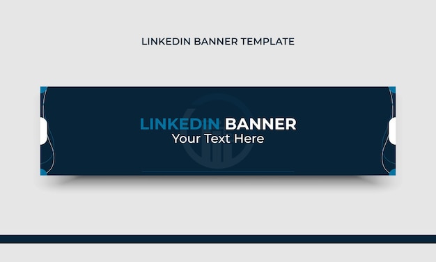 Vector linkedin banner and web cover template