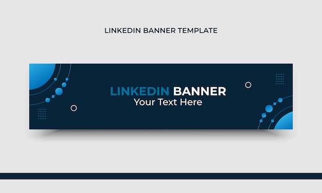 Schema di banner e copertina web di linkedin