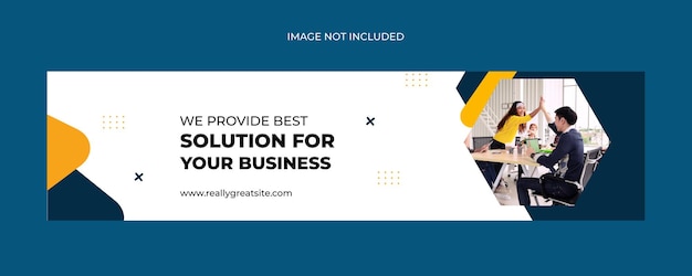 Linkedin Banner Zakelijk Creatief Premium Vector Sjabloonontwerp