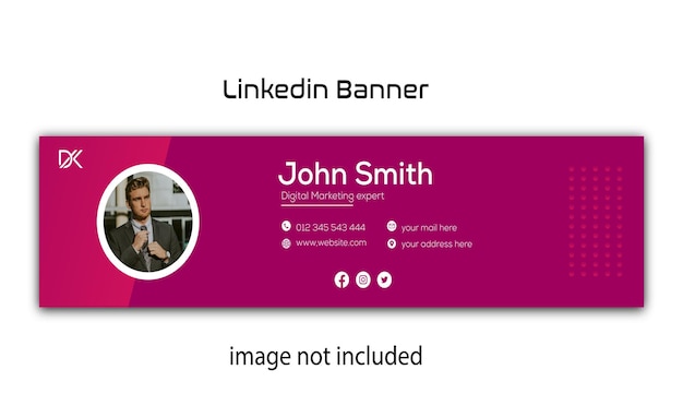 Linkedin cover banner design