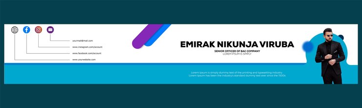 Vector linkedin cover design background