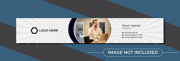 LinkedIn cover design with black and white color background