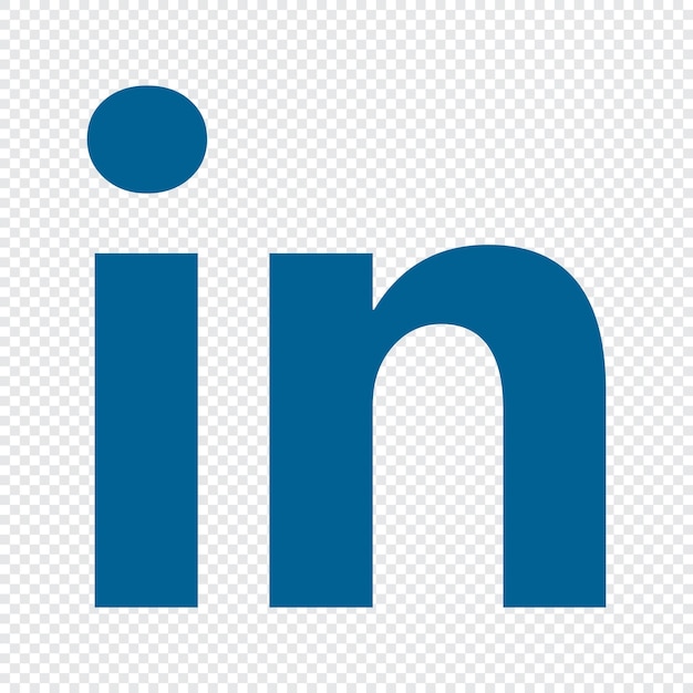 Vettore iconica di linkedin illustrazione del logo dell'app linkedin iconica dei social media