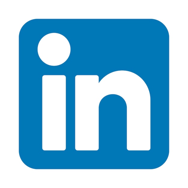 Vector linkedin logo pictogram professioneel netwerksymbool